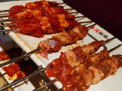 现穿羊肉串-丰茂烤串(钦州北路店)