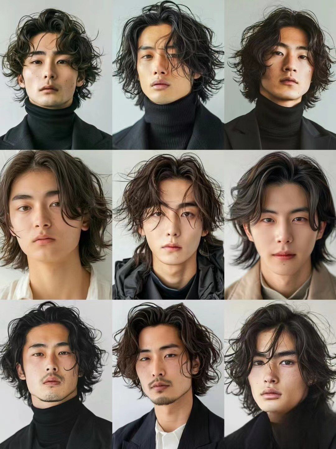 日系男发,男生长头发也不会娘哦