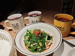 干葱菌菇灼菜心-太二酸菜鱼(沈阳万象城店)