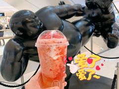 雪山草莓桂花冻-喜茶(深圳海岸城店)