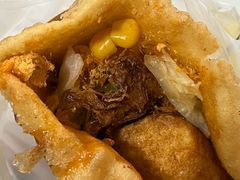 -小红车炸蛋葱油饼