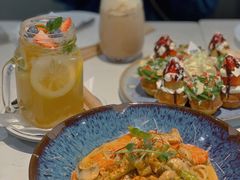 芝士蘑菇鲜虾意大利面-BE BRIGHT KITCHEN(正佳广场店)