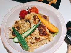 蒜香蘑菇鸡肉烩饭-秀儿家の小确幸花园西餐厅