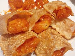 烧饼夹虾丸子-老济南·地道济南菜(大明湖店)