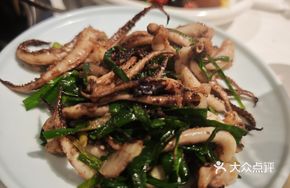 Grilled Leek and Squid Legs