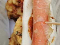 面拖火腿肠-阿婆油墩子(五里桥路188弄小区店)