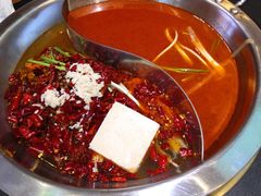 木瓜番茄麻辣鸳鸯锅-沸炉重庆老火锅(军事博物馆店)