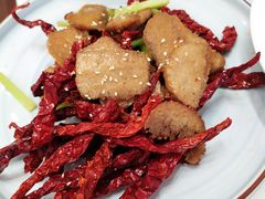 干煸辣子鸡块-天龙宝严素食馆(大兴善寺店)