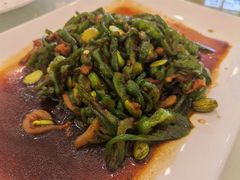 青椒毛豆米肉丝-怡园饭店-餐厅(四望亭店)