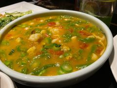 翡翠海鲜面疙瘩汤-绿茶餐厅(乐峰广场店)