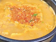 石锅明太鱼臭酱汤-海兰江石锅饭(水上店)