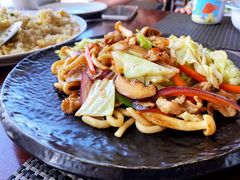炒乌冬面-蜈支洲岛珊瑚酒店临海阁中餐厅