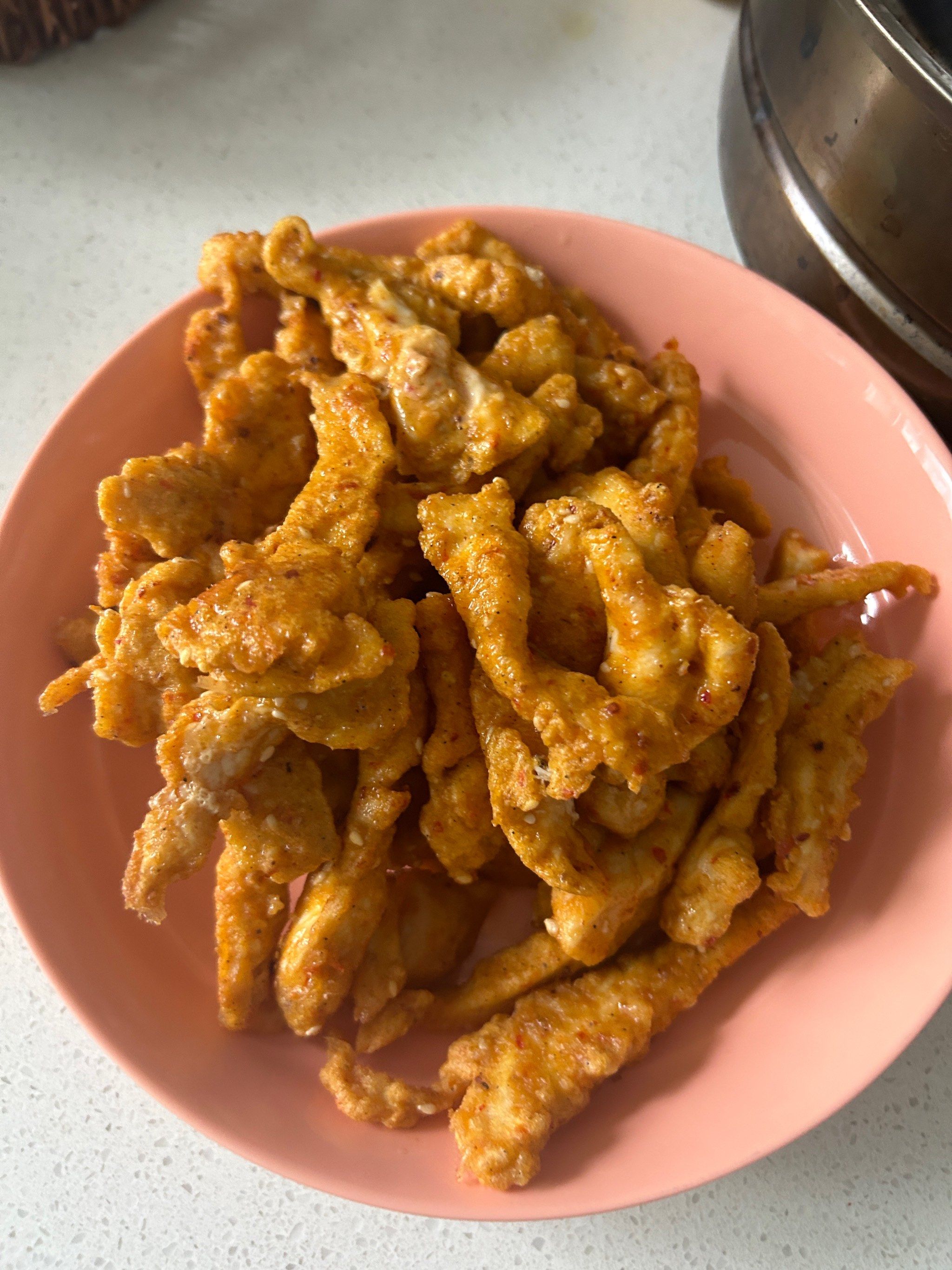 自己做的炸鸡柳健康美味