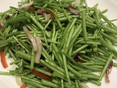 芦蒿炒咸肉-小河盐帮·私家菜·烤鸭(三元桥·霄云路店)