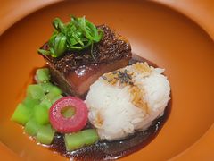 低温慢煮16小时鲍鱼东坡肉-觀芷隐轩