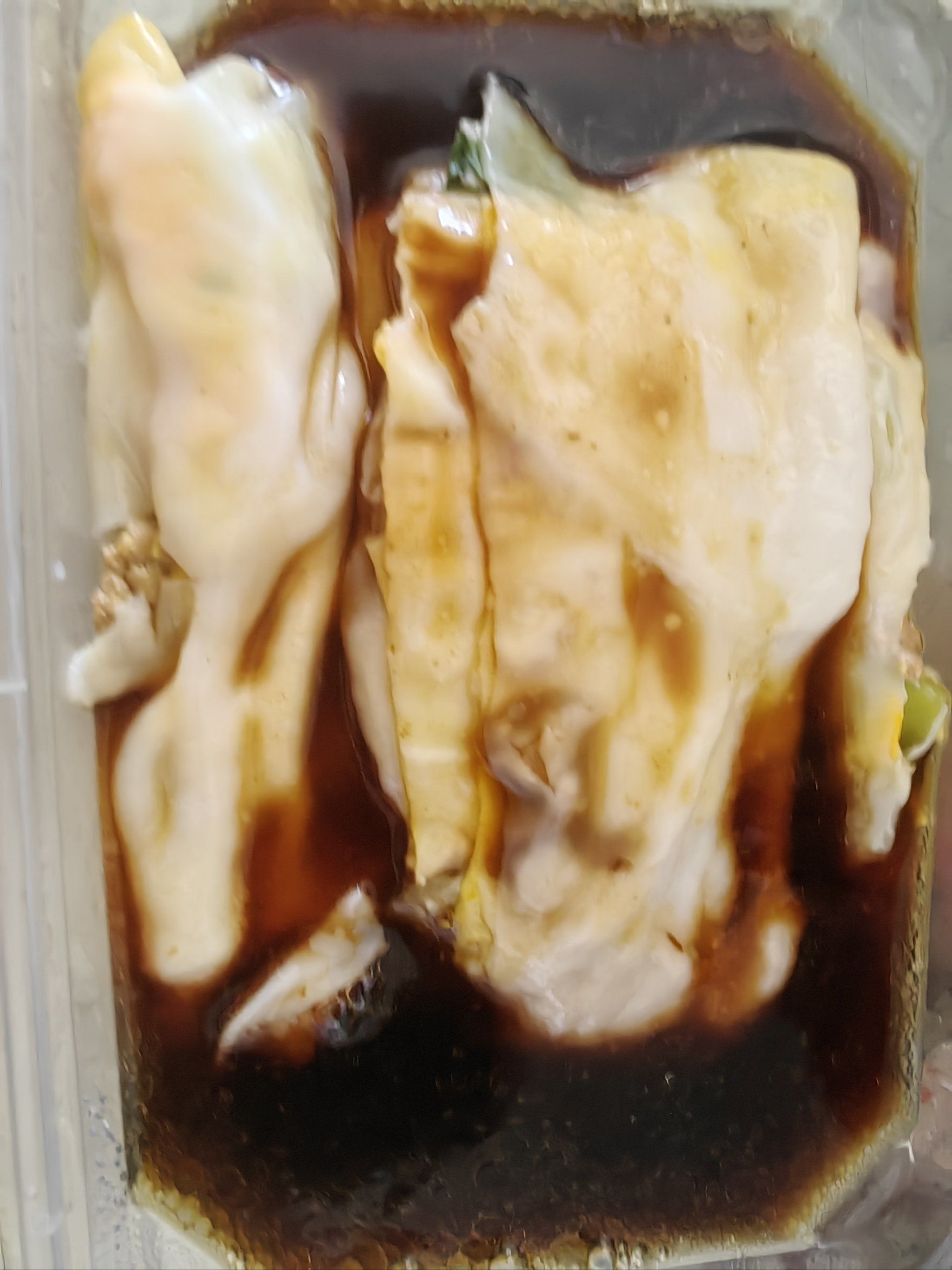 0元玩转这座城好久没有吃肠粉了点了一个鸡蛋肉片肠粉