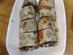 葱饼卷牛肉-台北楚楚园馅饼粥(虹桥南丰城店)
