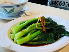 白灼广东芥兰-香港池仔记肠粉王(博多新记襄阳南路店)