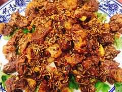 孜然羊肉-北大地皖峰饭馆