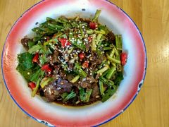 大香菜拌牛肉-灶东家民间菜(回兴店)