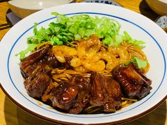 排仔虾仁干挑-汤去三面(骆驼店)