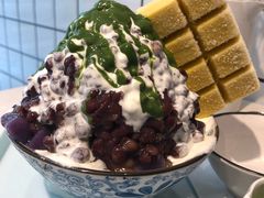 抹茶生乳冰加榴莲旺财雪糕-王守财小山園