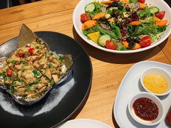 火焰豆腐包-朵朵开素食餐厅(后宰门街店)