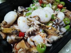 -东来菜馆•手抓海鲜家常菜•海鲜锅贴(鸽子窝店)