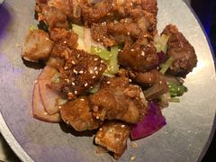 蒜香蜜汁排骨-绿茶餐厅(乐峰广场店)