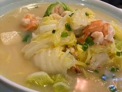 鲜虾白菜炖冻豆腐-渔娘渔家丹东海鲜(东直门店)