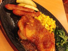 香辣烤肠配黑椒鸡扒-萨莉亚意式餐厅(上渡路店)