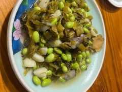 咸菜毛豆炒菱角-绍兴名菜馆(可乐路店)