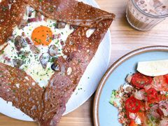 鸡蛋蘑菇熏肉荞麦可丽饼-RAC BAR(安福路店)