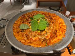 铁板章鱼五花肉-春熙台韩国料理·章鱼肥牛(西丽店)