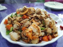 葱爆威海扇贝-威海渔村(静安旗舰店)
