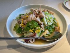 笔管鱼小白菜-开海·红岛海鲜虾水饺(石老人店)