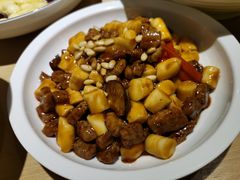 松子牛肉炒年糕-兔爸私家小厨(新北万达店)