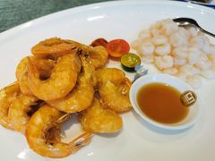清炒虾仁拼元宝虾-望乡楼上海菜(日月光店)