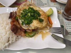 葱油鸡扒煎双蛋饭-龙城冰室(旺角)