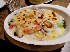 忌廉汁焗海鲜意粉-卡朋西餐(较场西路店)