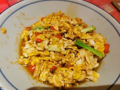 香醋炒土鸡蛋-荆九爷爆炒桥头三嫩(浙大店)
