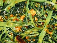 马拉盏炒通菜-大头虾越式风味餐厅(光明广场店)