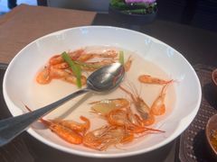 快吃完的盐水河虾-宁波柏悦酒店·钱湖渔港