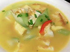 丝瓜闷荷包蛋-梁记粥铺(开元地中海店)