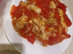 番茄鸡蛋盖浇饭-老头盖浇饭(南京新街口明瓦廊宏光酒店店)