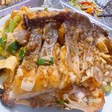 头一回配菜先清盘，这家烤鱼🈶️点颠