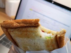 烤肉松三明治-上海财经大学-新食堂