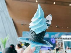 牛乳＋海盐双色冰川冰淇淋-抱抱地球咖啡馆(国家海洋博物馆店)