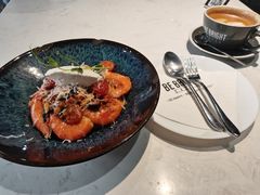 鲜茄茸大虾配马斯卡朋意大利面-BE BRIGHT KITCHEN(正佳广场店)