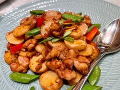 荸荠甜椒炒鸡球-无锡苏宁银河国际酒店-悦府65中餐厅